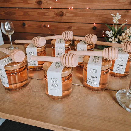 Elegantni vjenčani poklon zahvalnica od meda 40ml